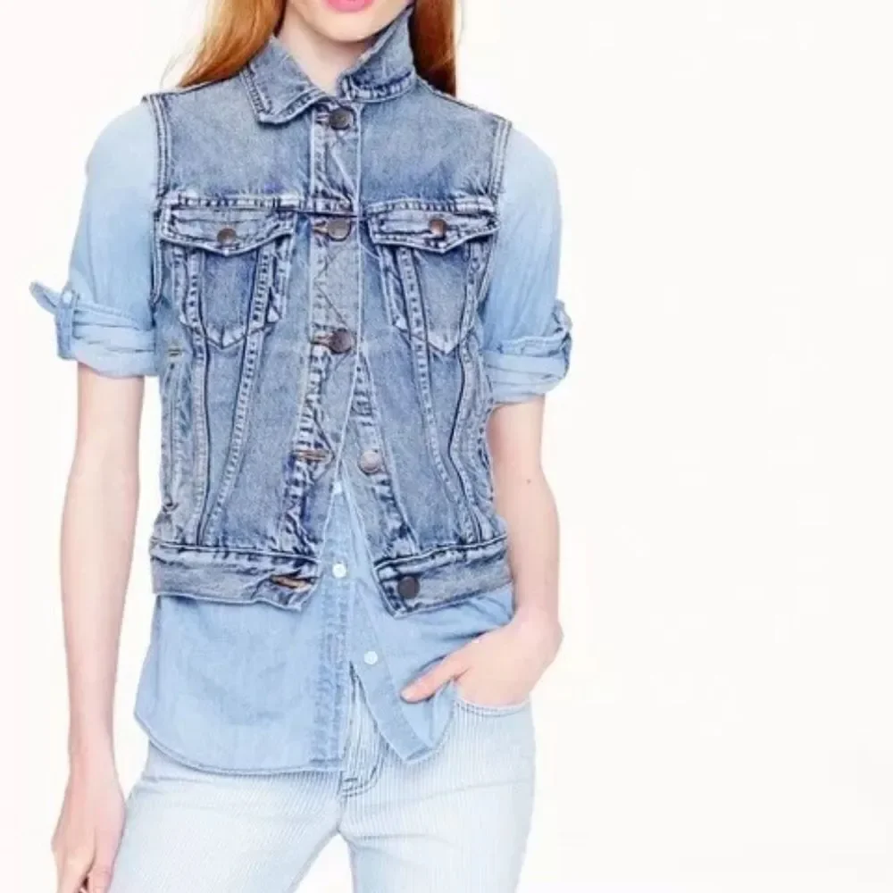 J crew Indigo Denim Vest